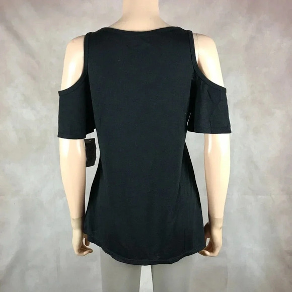 Jessica Simpson Cold-Shoulder Elephant Print Tee NWT Small - Picture 7 of 10